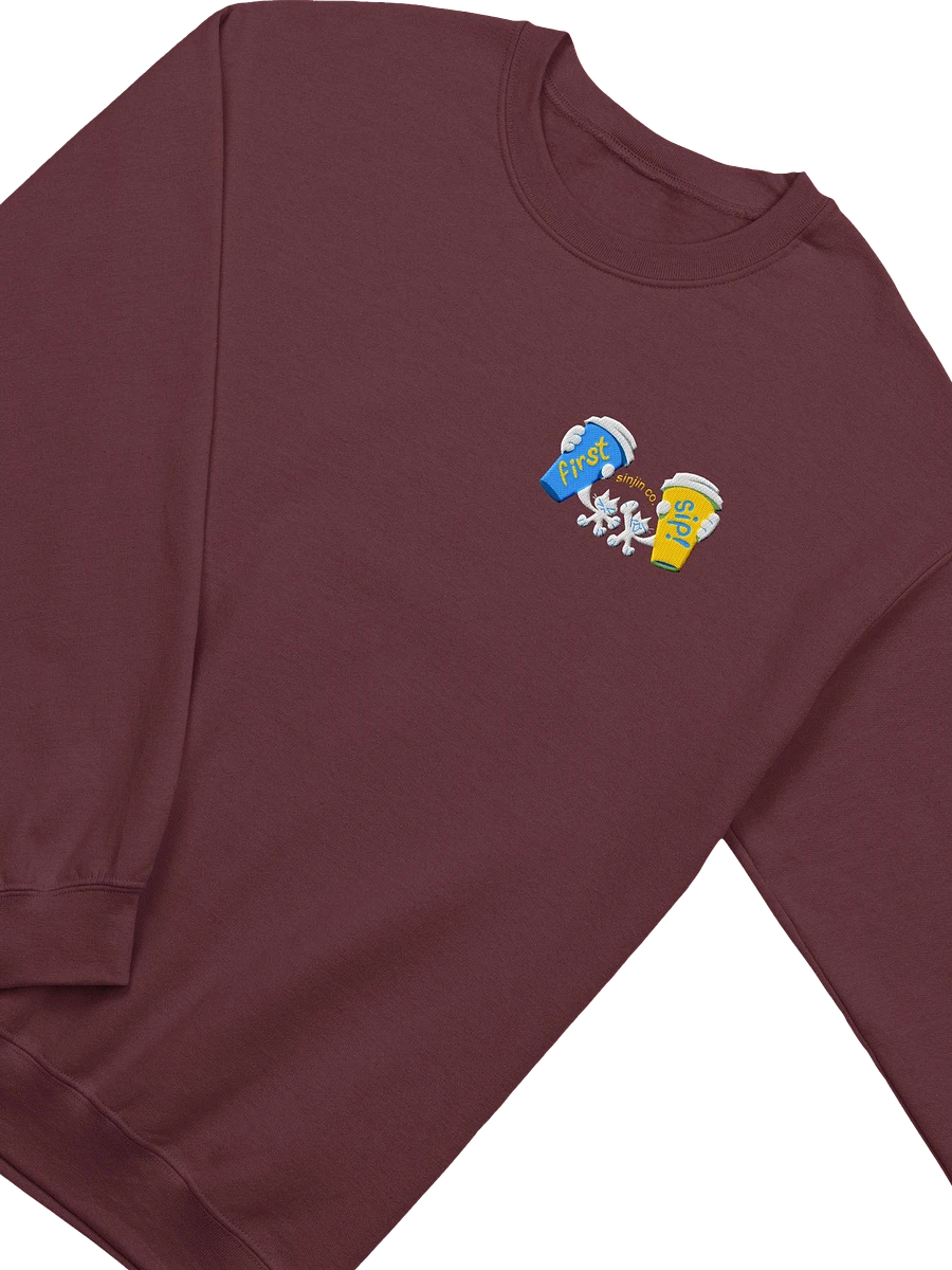 FIRST SIP! Embroidered Sweatshirt! product image (2)