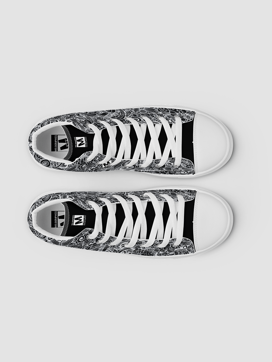 Dark Space Scribble - Men's High Tops | #MadeByMELO product image (6)