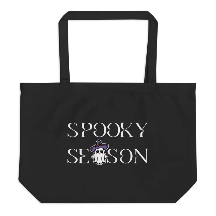 Spooky Season Sombrero Ghost Organic Cotton Tote product image (1)