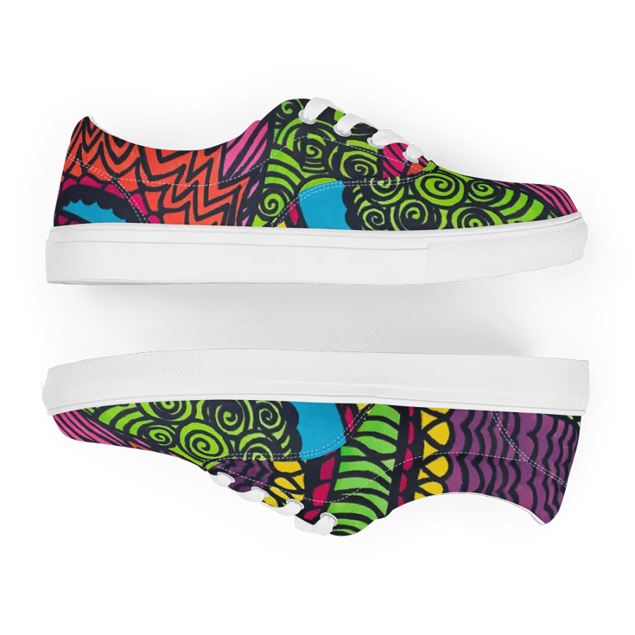 Women's Psychedelic Motion Canvas Shoes product image (5)
