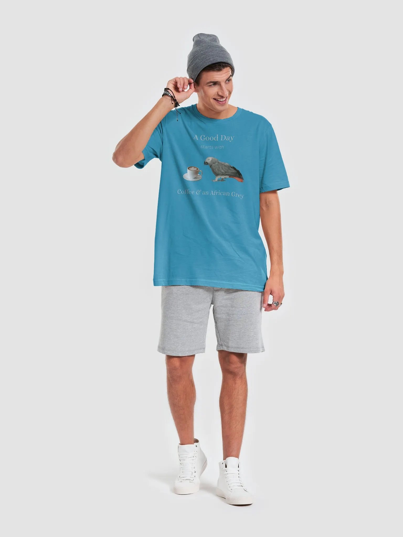 Coffee & Parrot Unisex T-Shirt product image (5)