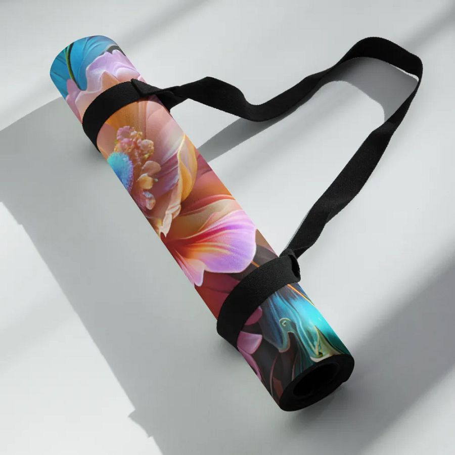Iridescent Flowers Yoga Mat product image (8)