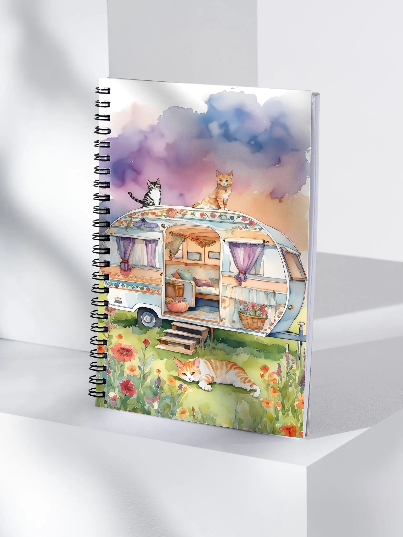 Caravan Cats' Hideaway Spiral Notebook product image (4)