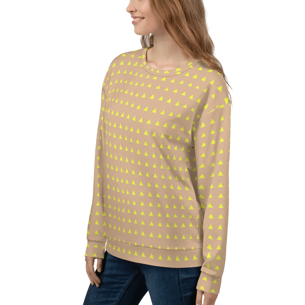 Neon Triangles Yellow Sweatshirt product image (11)