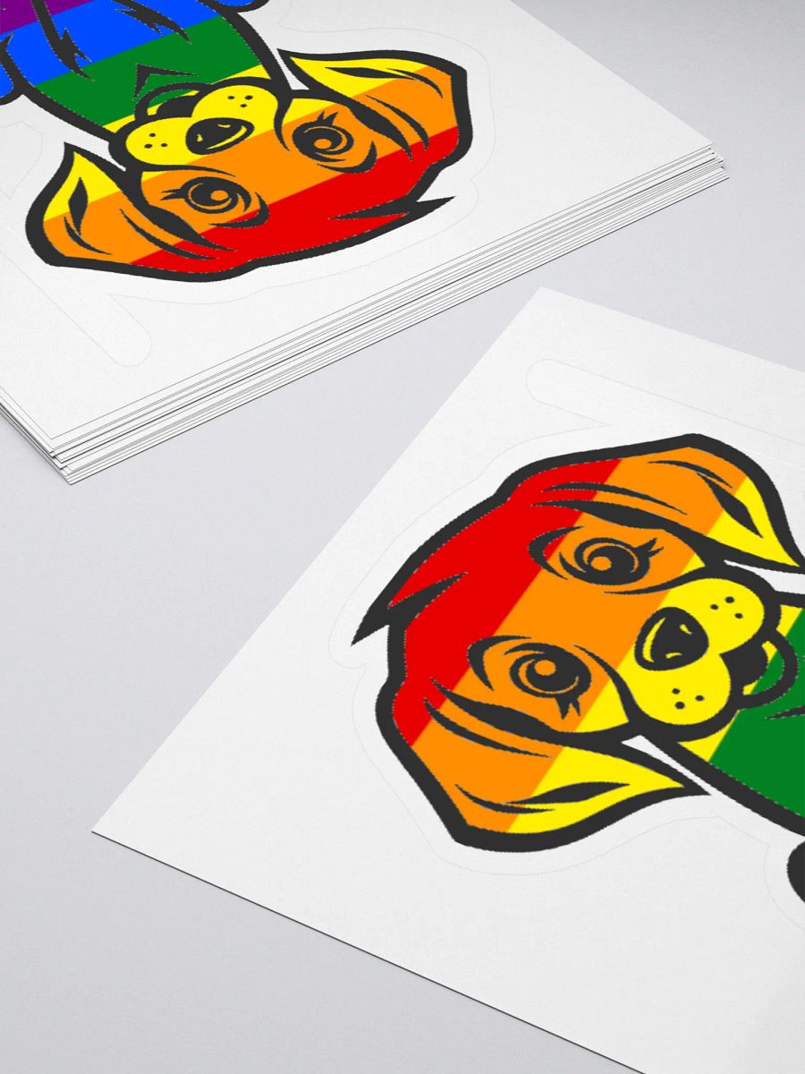 Rainbow Pride Puppy Sticker product image (4)