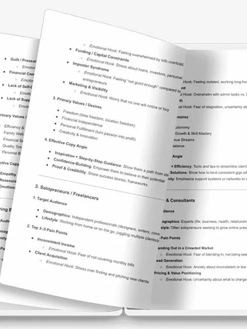 Ultimate Niche & Target Audience Cheat Sheet product image (1)