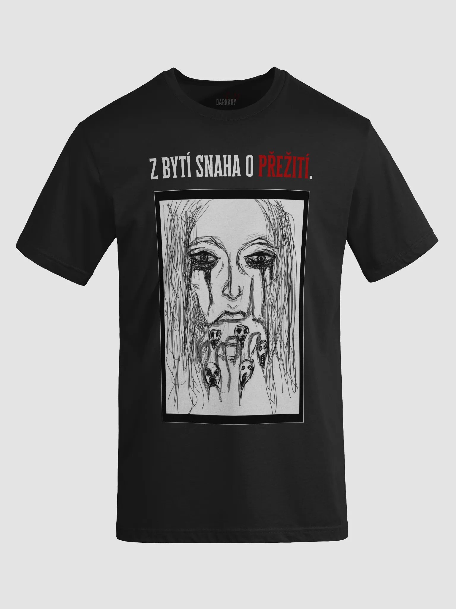 Přežít Black T-shirt product image (2)