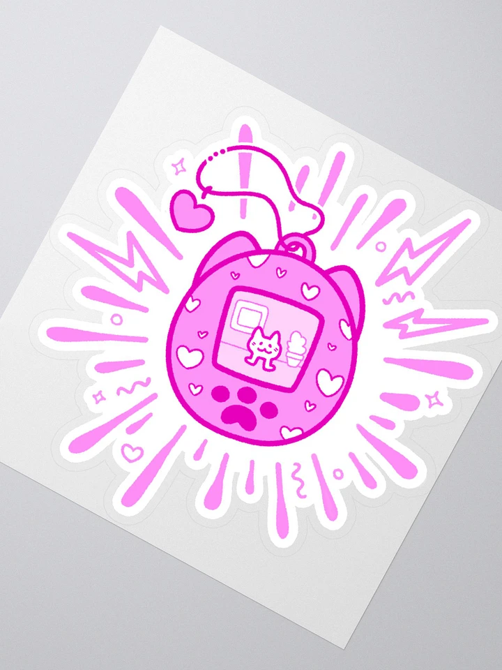 Lovely Digital Meow Sticker - Pink product image (2)