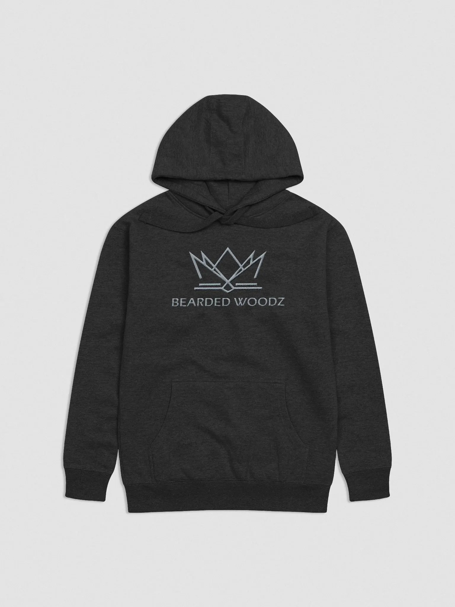 Women's Bearded Woodz Hoodie (Grey Embroidery) product image (1)