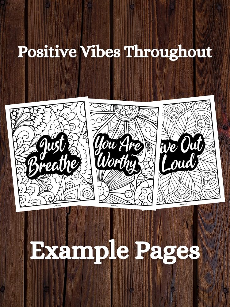 Inspire & Empower Adult Coloring Book | Motivational + Inspirational Quotes product image (4)