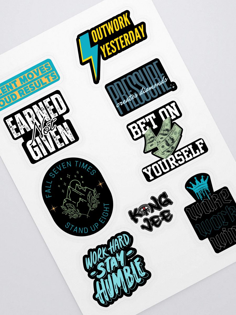 Motivational Quote Sticker Sheet 1 product image (1)