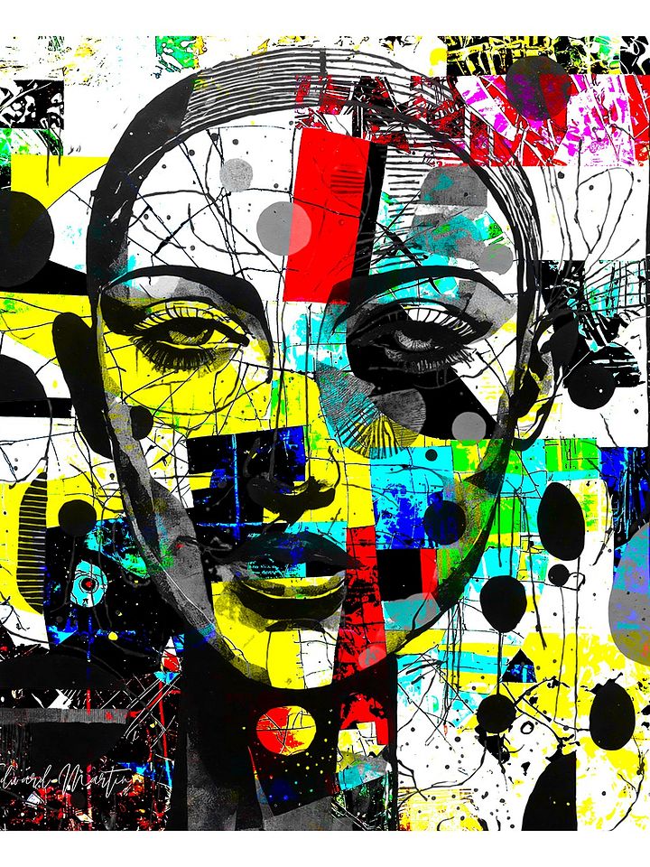Abstract Geometric Portrait Poster product image (1)