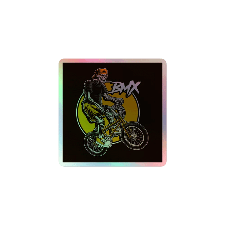Skeleton BMX Holographic Sticker Sheet product image (1)