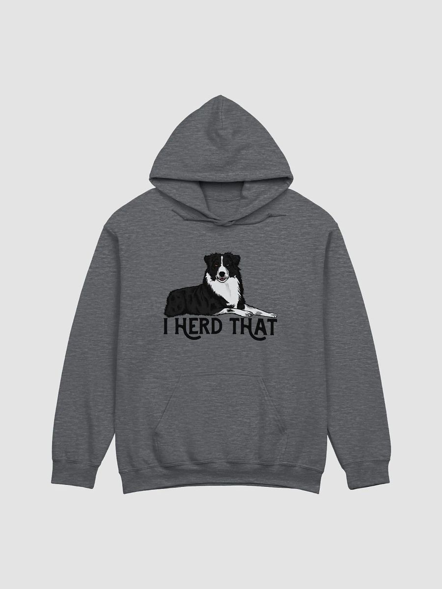 I Herd That | Funny Hooded Sweatshirt for Australian Shepherd (Black and White) Dog Owners product image (4)