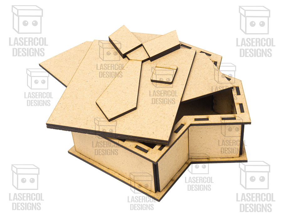 Shirt and Tie Box (3 Sizes) - Laser Cut Files product image (9)