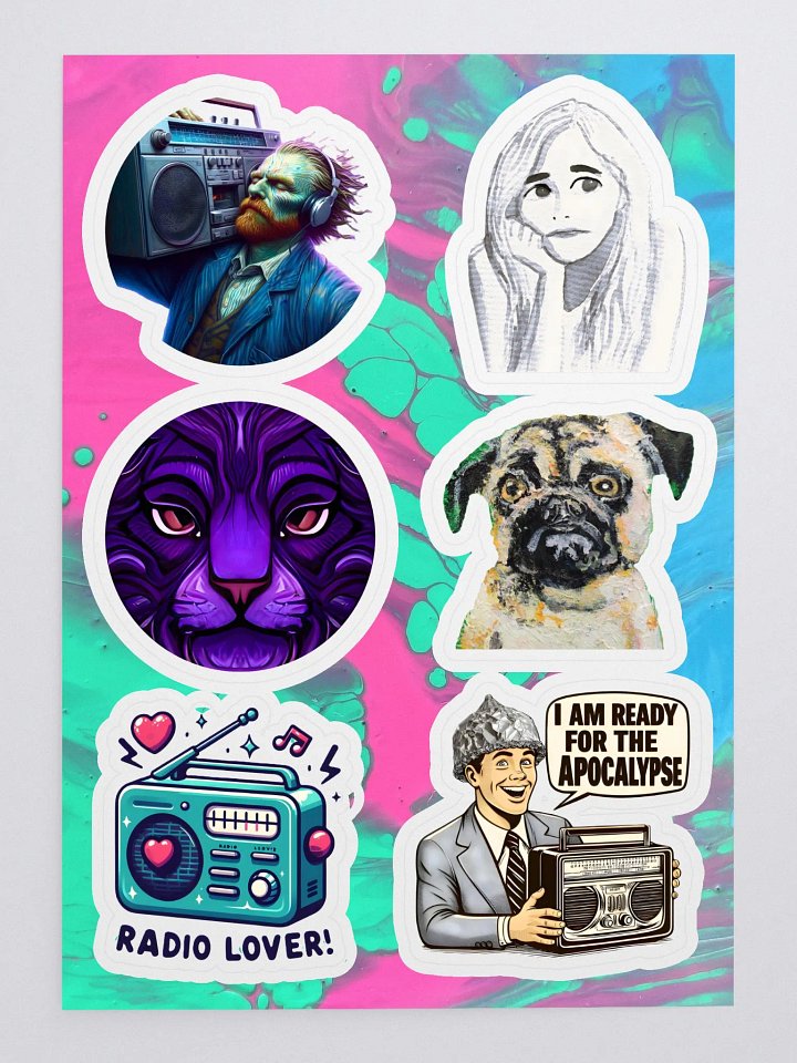 PurpleSundayzArt Best Designs Sticker Sheet product image (1)