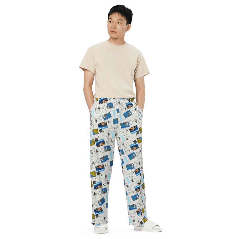 Sea style (photoshop by Dina R.) - Wide-Leg Pants product image (3)
