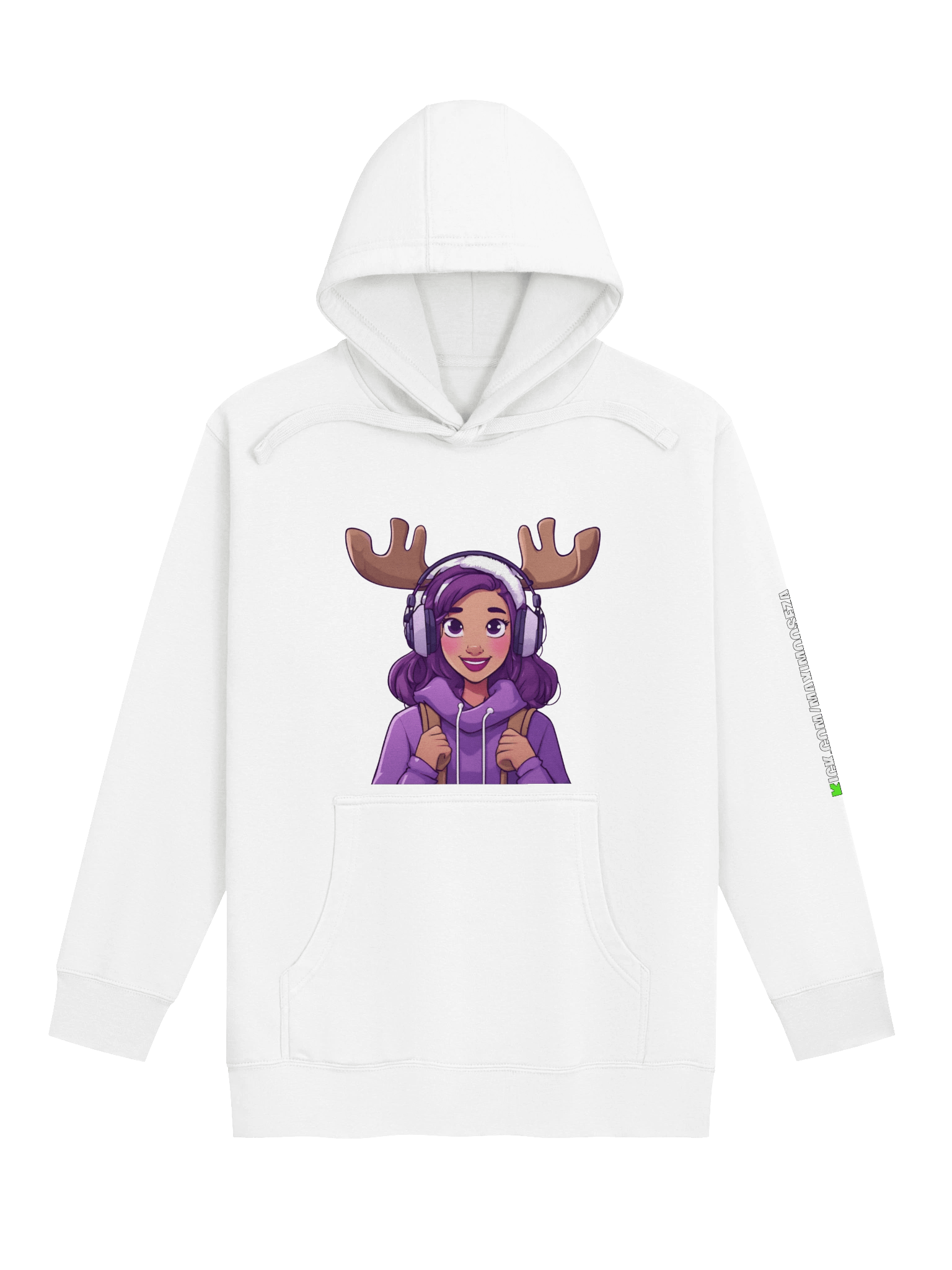 Moose White Hoodie product image (1)