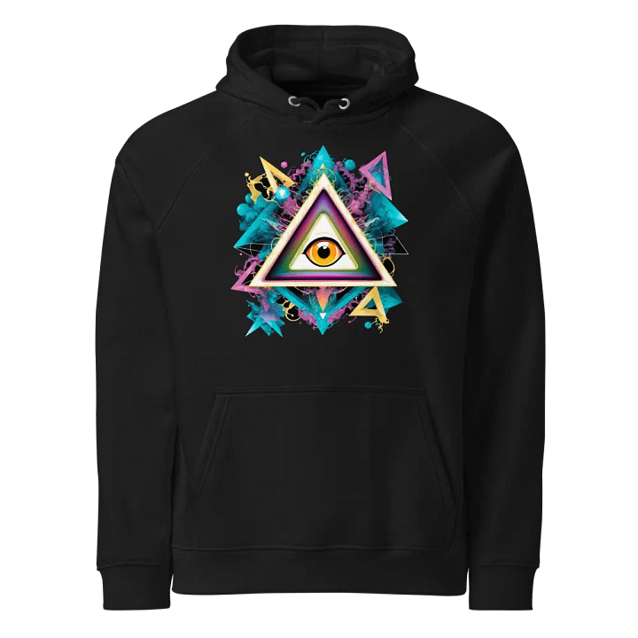 [All Seeing Eye] Unisex Eco Raglan Hoodie product image (1)