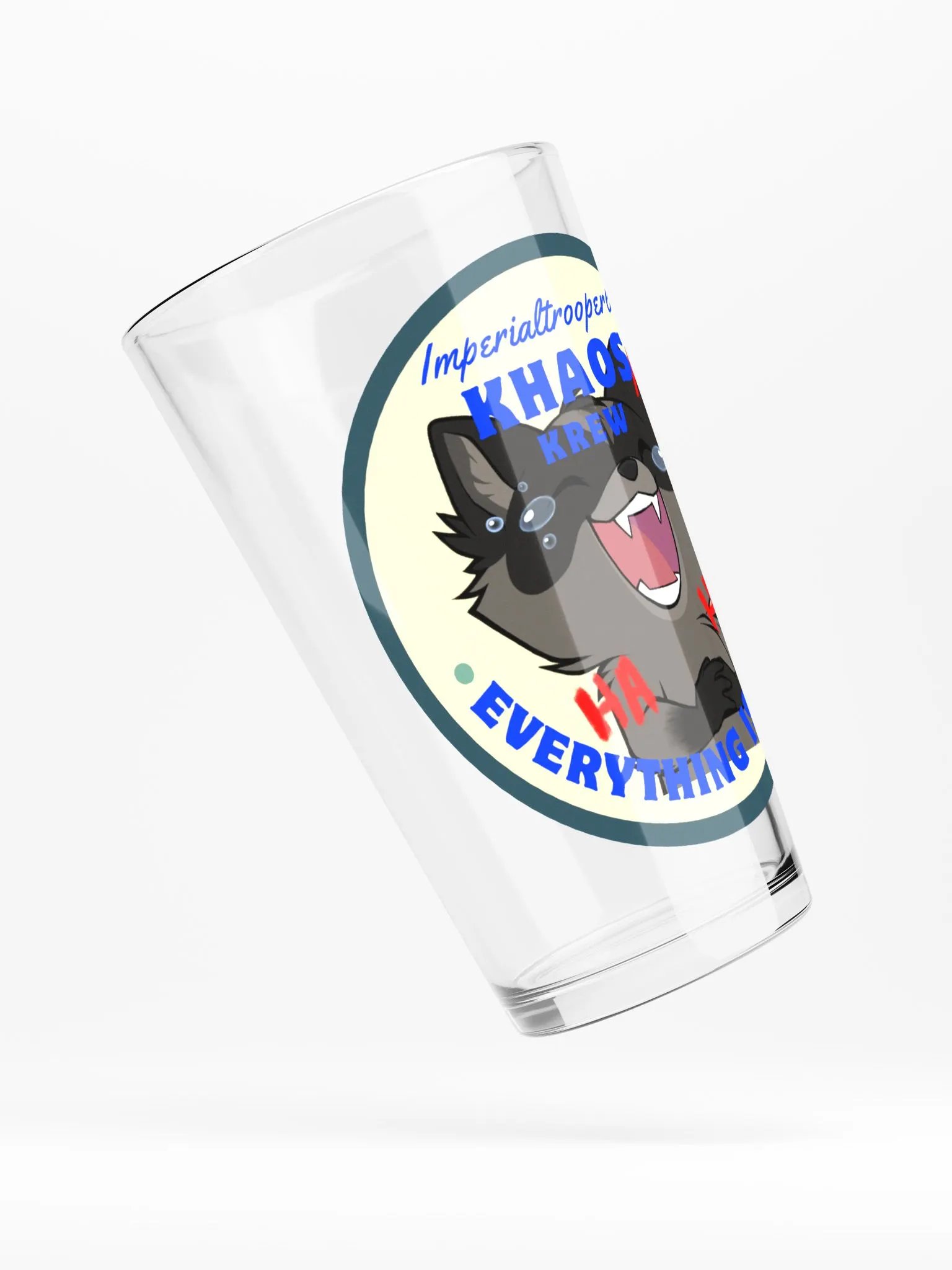 KHAOS KREW Laughing Pedro Pint Glass product image (4)