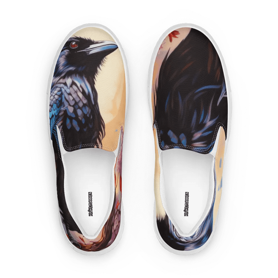 Men's Slip-On Canvas Shoes with Lovely Bird Design 🕊️ product image (3)