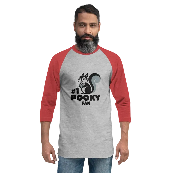 Pooky's Heartfelt Squirrel Raglan Tee product image (2)