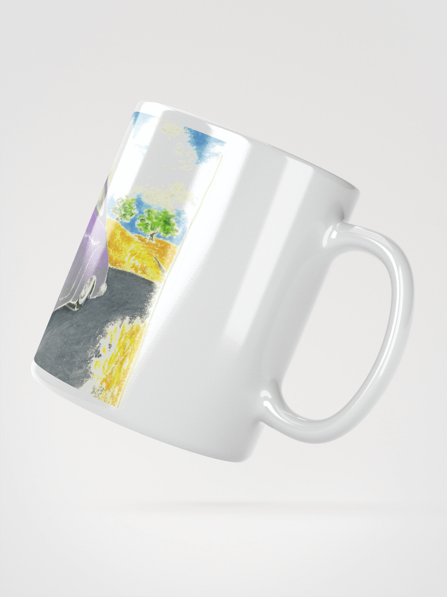 Low Custom White Glossy Mug product image (3)