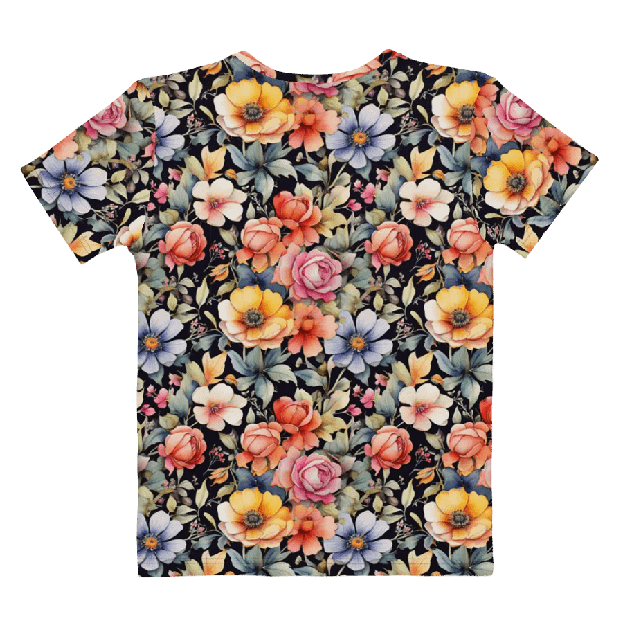Floral Pattern All Over Print T-shirt product image (9)