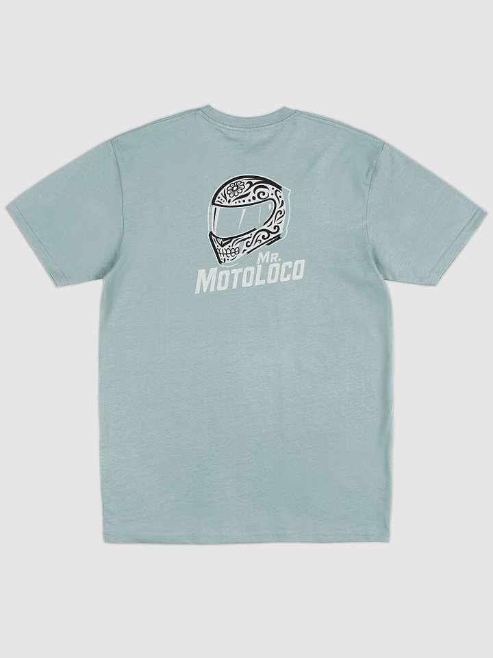 Mr. MotoLoco "SkullLid" Outline Heavyweight Tee product image (10)