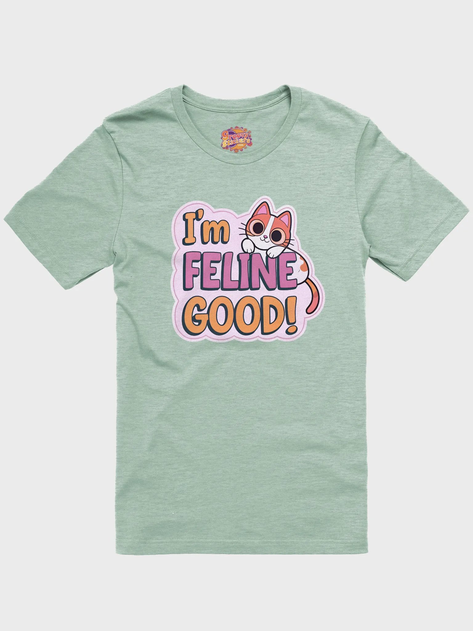 Feline Good Cartoon Cat T-Shirt product image (1)