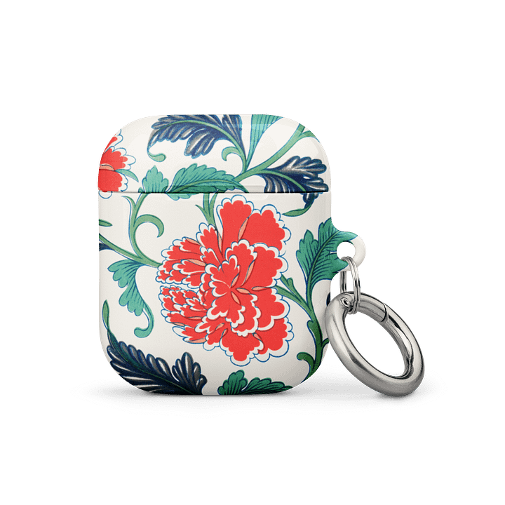 Red Floral Pattern. AirPods® Case product image (1)
