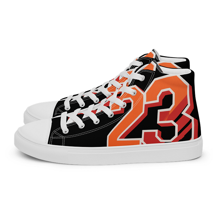Custom "23" Black Canvas High Tops product image (1)