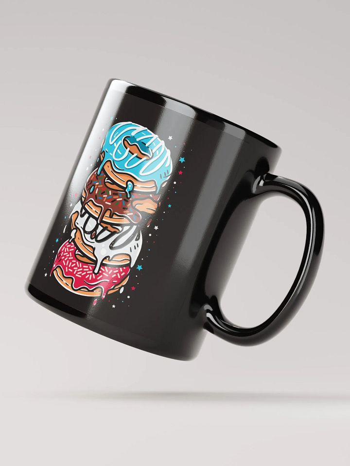 Stack of multi-colored donuts Mug product image (3)