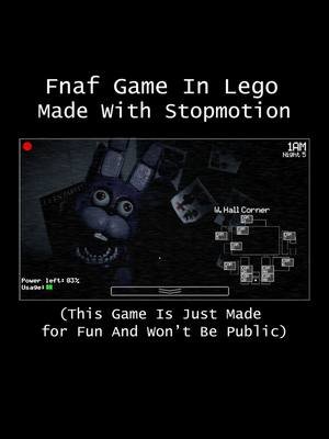 I Recreated The Fnaf Game Using Lego Stopmotion!! Look Into The New Video! Hopefully, This Little Clip Of Gameplay Keeps Yall Excited!! #lego #fnaf #legofnaf