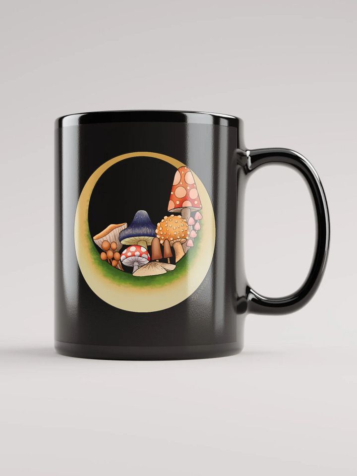Moonie Shrooms Black Coffee Mug product image (2)