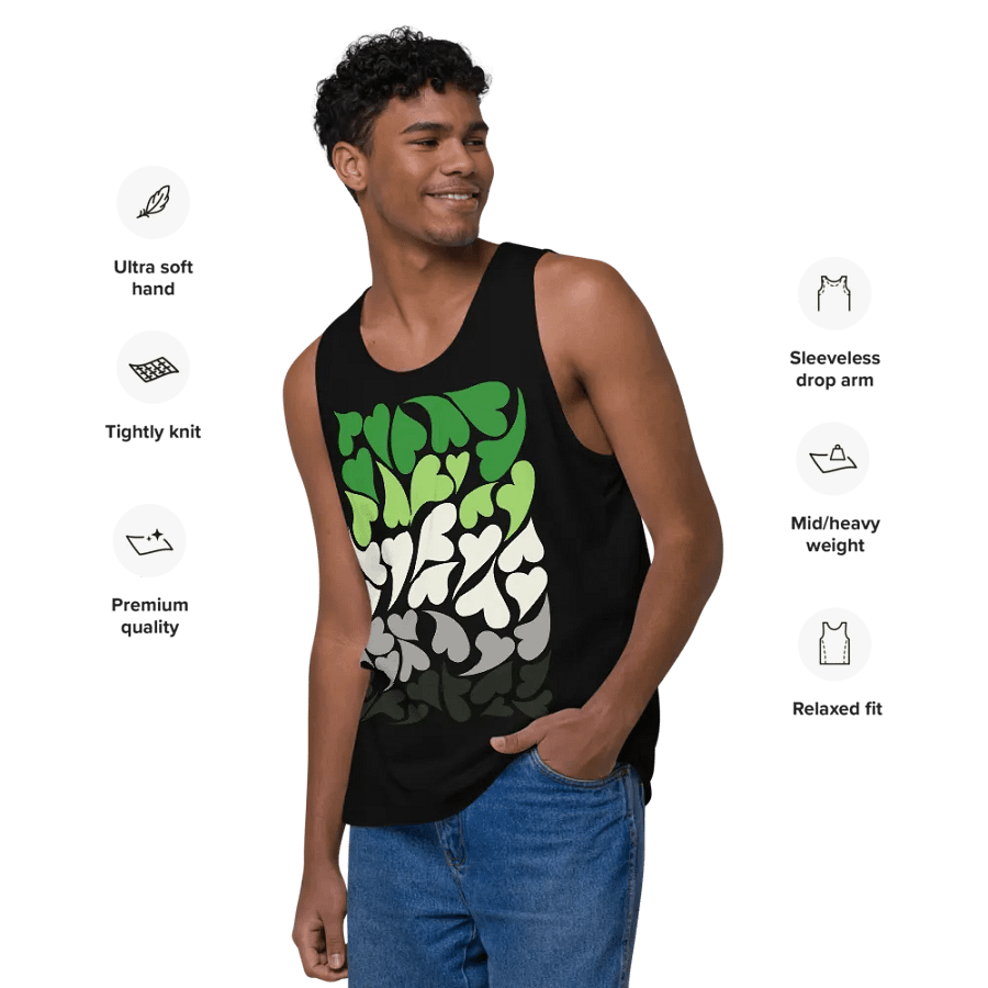 Nestled PRIDE Aromantic Tank Top product image (15)
