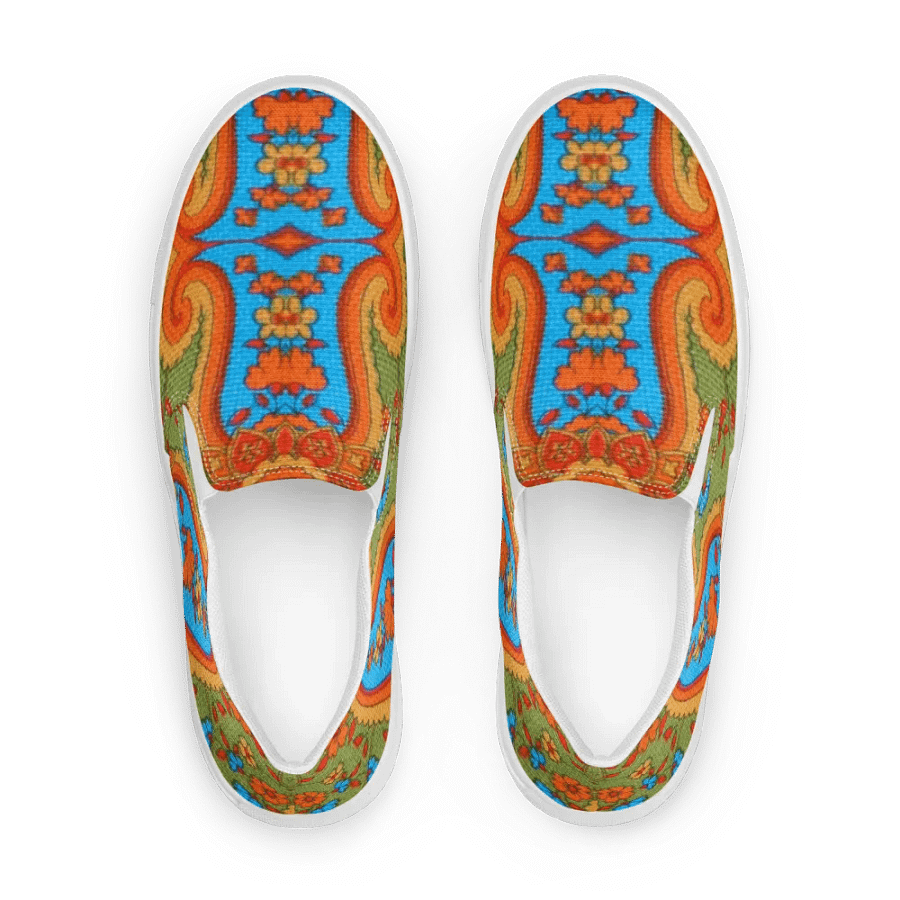 Paisley Green Envy Slip On Women's Canvas Footwear product image (1)