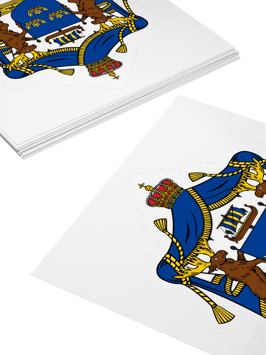 Swedish Royal Arms Kiss Cut Sticker product image (10)