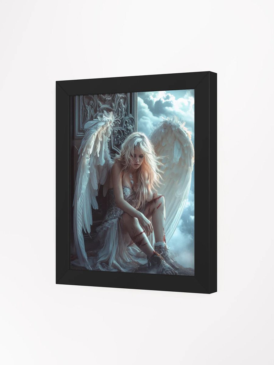 Sad angel in heaven - Framed High Quality Matte Poster product image (21)