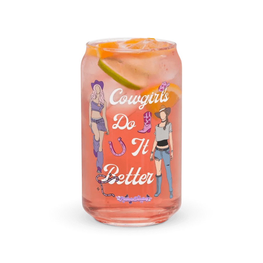 Cowgirls Do It Better Glass Can product image (37)