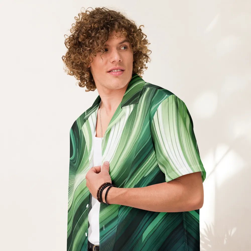 Men's Full-Print-4 Green Hawaiian Shirt product image (8)