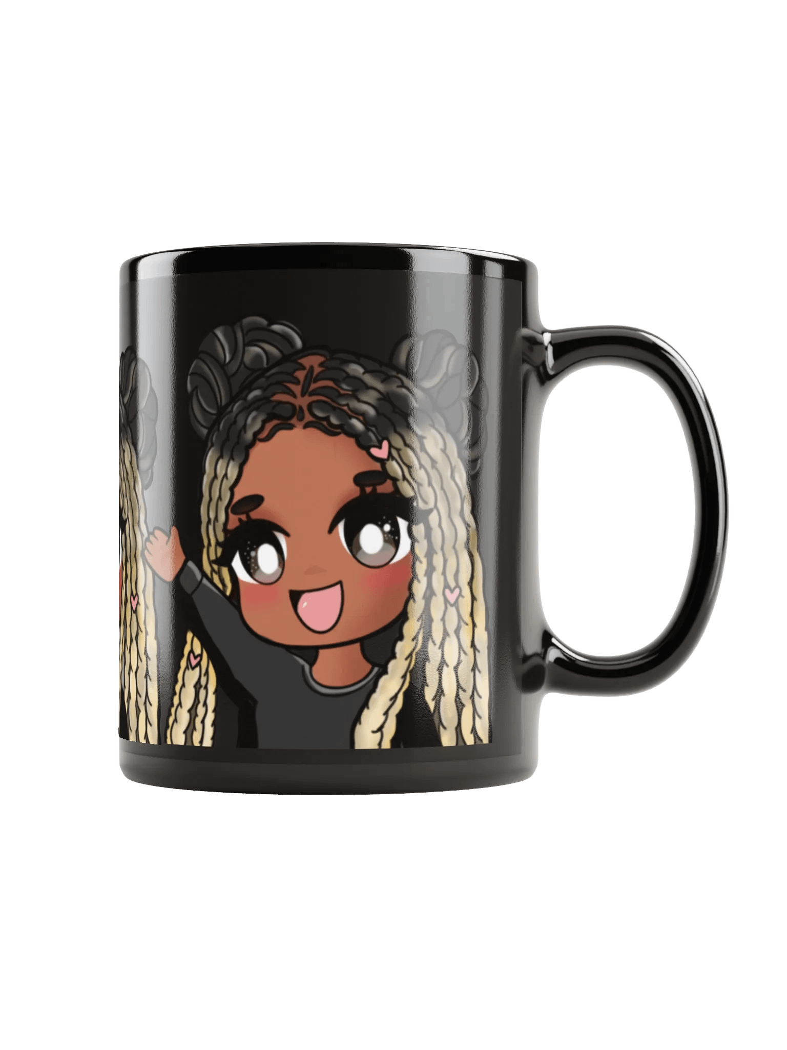 Tweet Heart Black Glossy Mug product image (1)