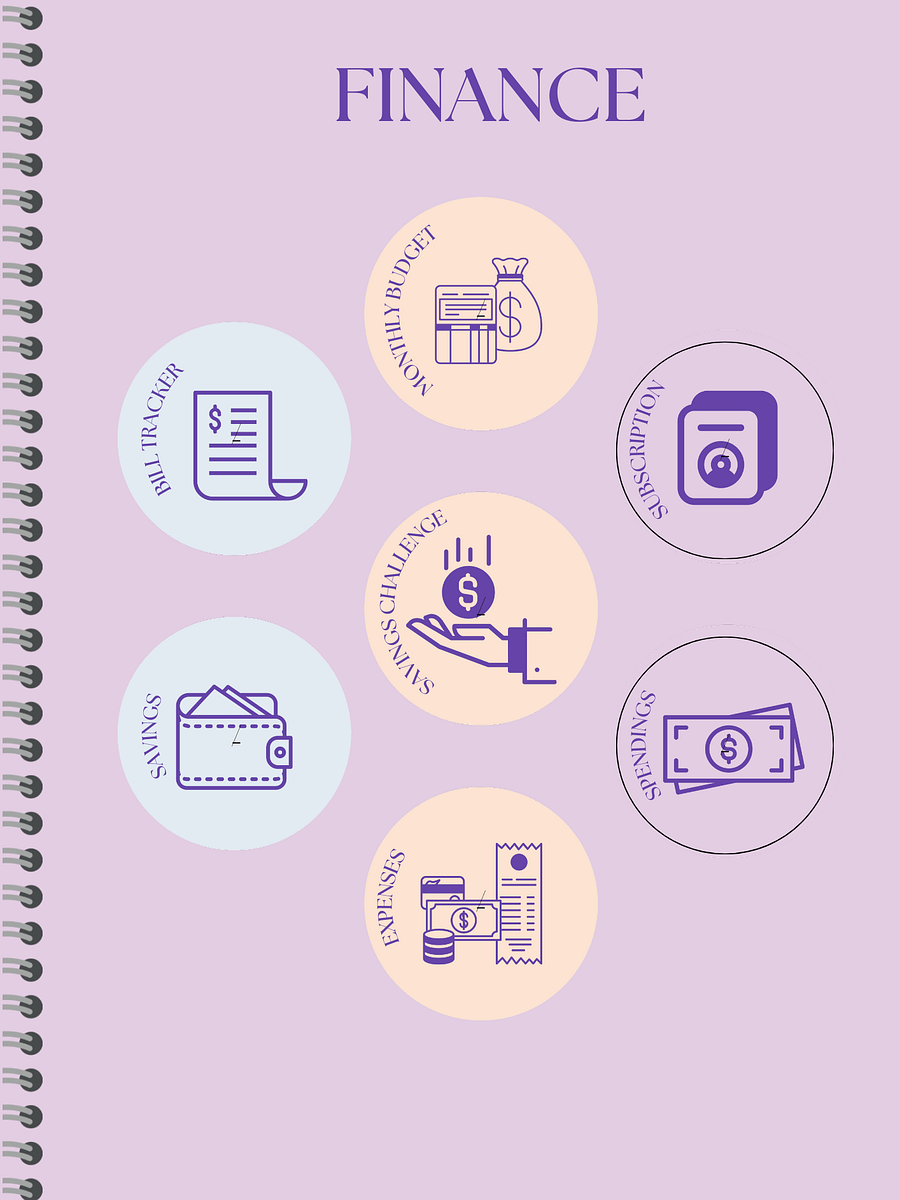 Detailed Undated Planner - Blue product image (3)
