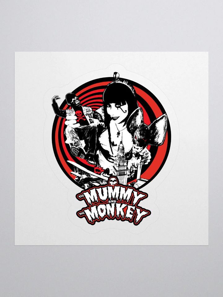 Attack Of The 50 Foot Mummy Sticker! product image (1)