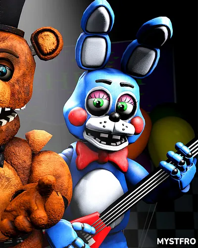Five Nights at Freddy's 2 Toy Bonnie | Animation 🐇 #fnaf #fivenightsatfreddys