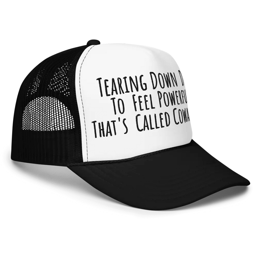 Hands off DEIA, Tearing Down DEIA? Coward, Embroidered Trucker Hat product image (11)