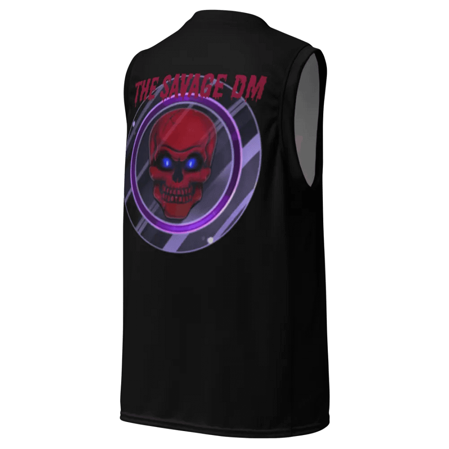 Red lettered Basketball Jersey product image (9)