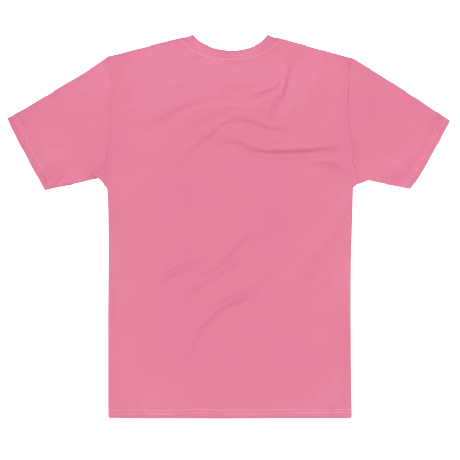 Plain Rosy Pink Soft Summer Men's Crewneck Polyester Heavyweight Premium T-Shirt by Treasure Pie product image (7)