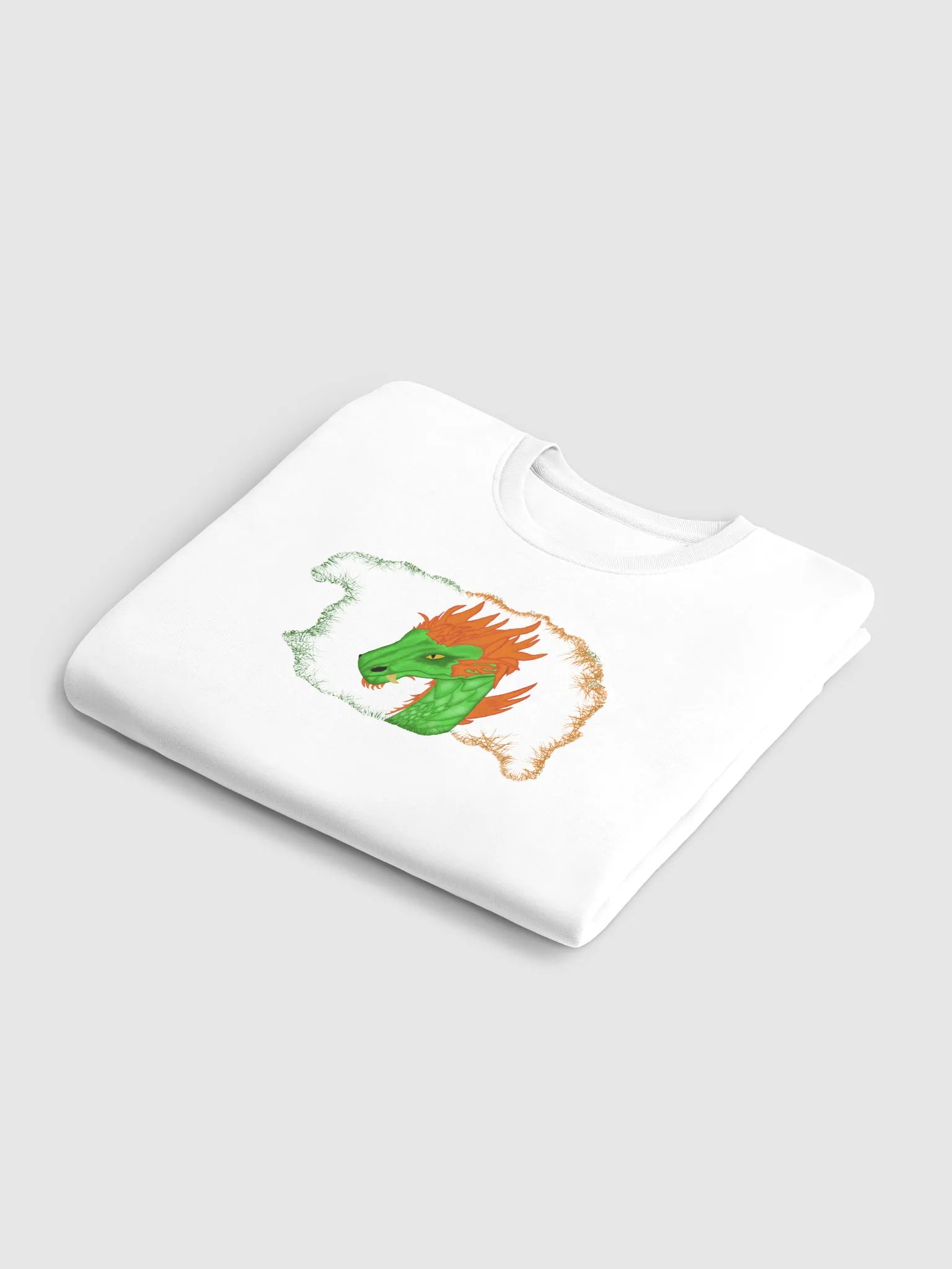 Dragon's Fiery Gaze Unisex Eco Sweatshirt product image (6)