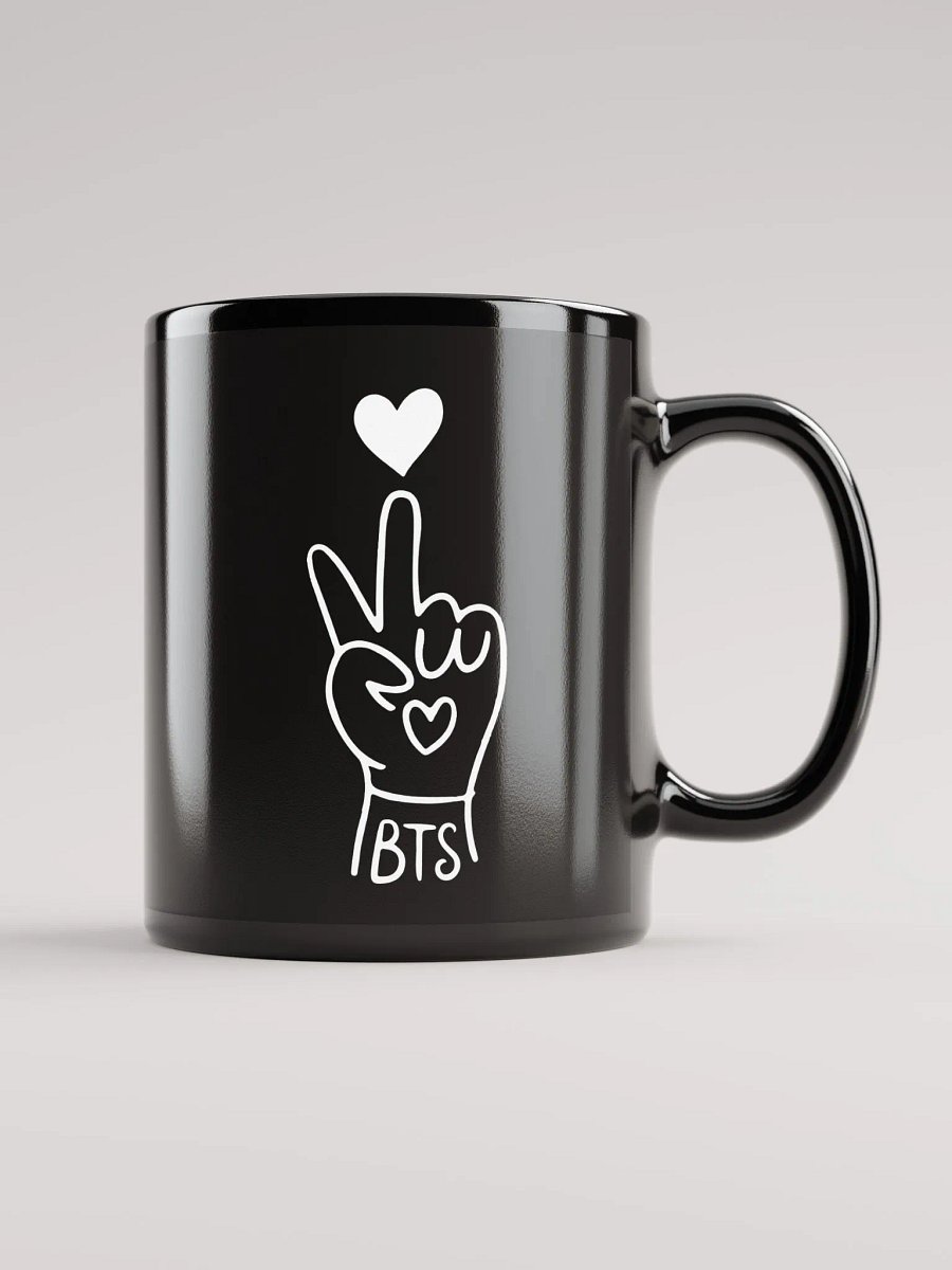 Heartfelt Gesture Black Glossy Mug product image (2)